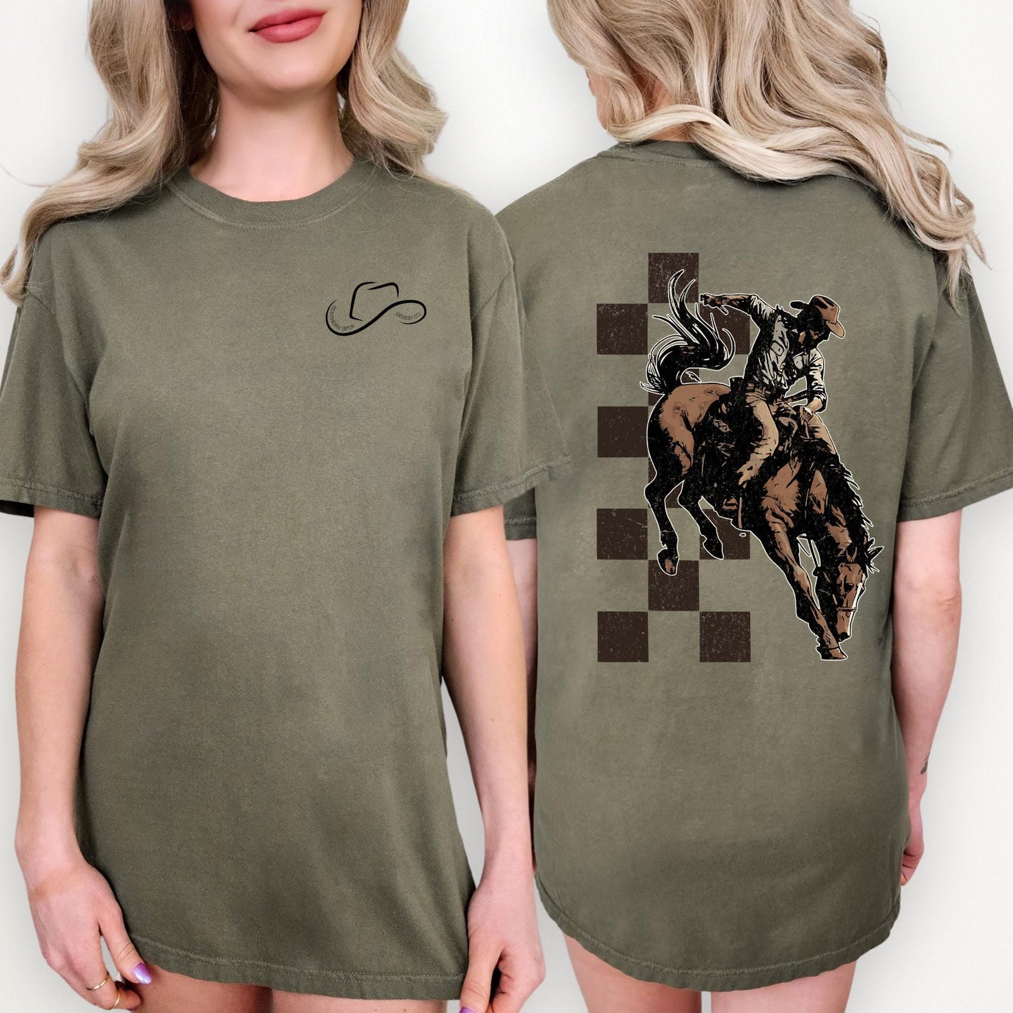 Checkered Cowboy Tee