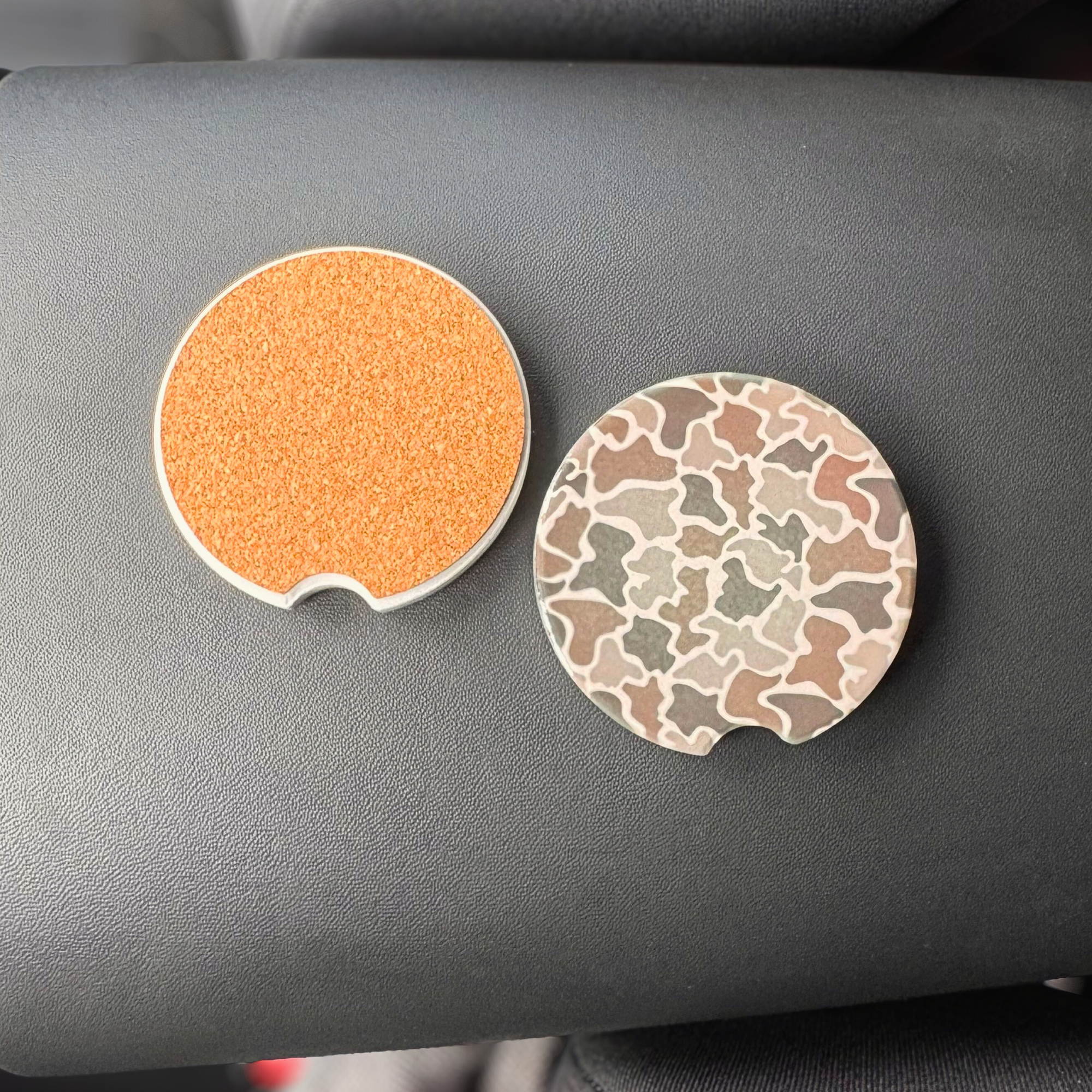 Duck Camo Car Coasters - Universal Fit - Personalization Available