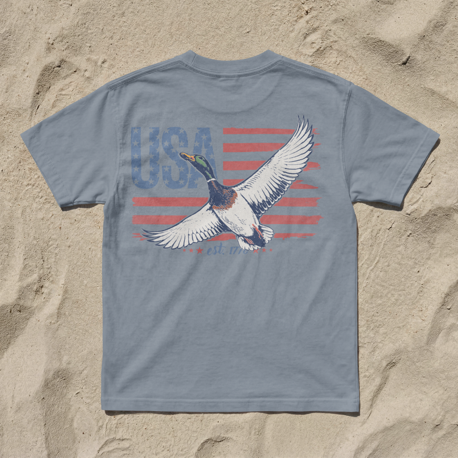 USA Flag Eagle T-Shirt — Patriotic Vintage American Graphic Tee