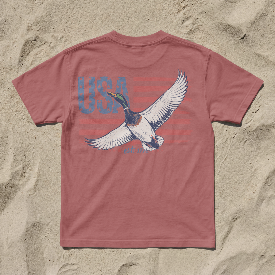 USA Flag Eagle T-Shirt — Patriotic Vintage American Graphic Tee