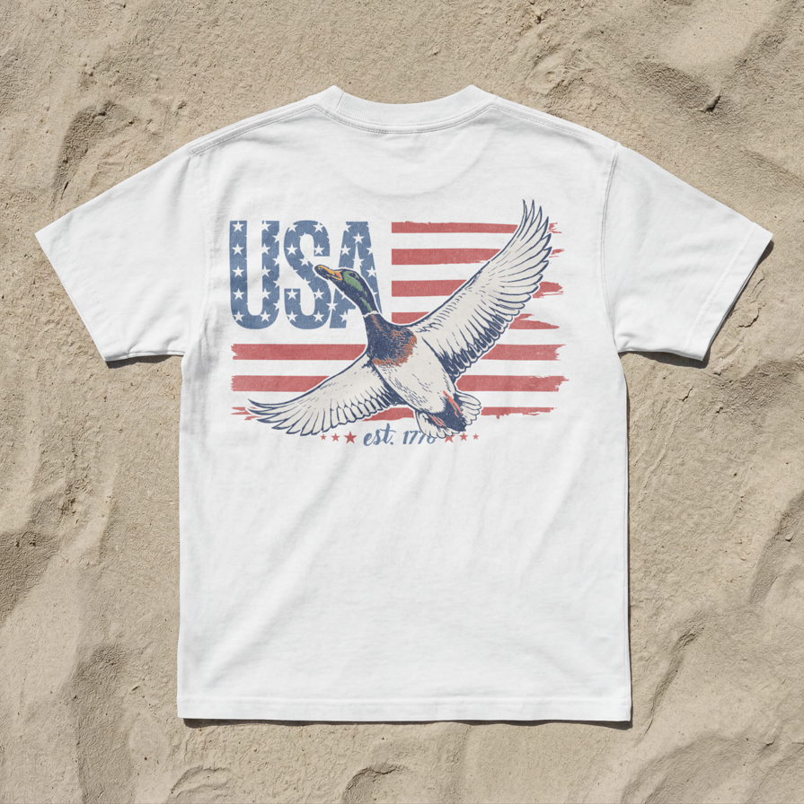 USA Flag Eagle T-Shirt — Patriotic Vintage American Graphic Tee