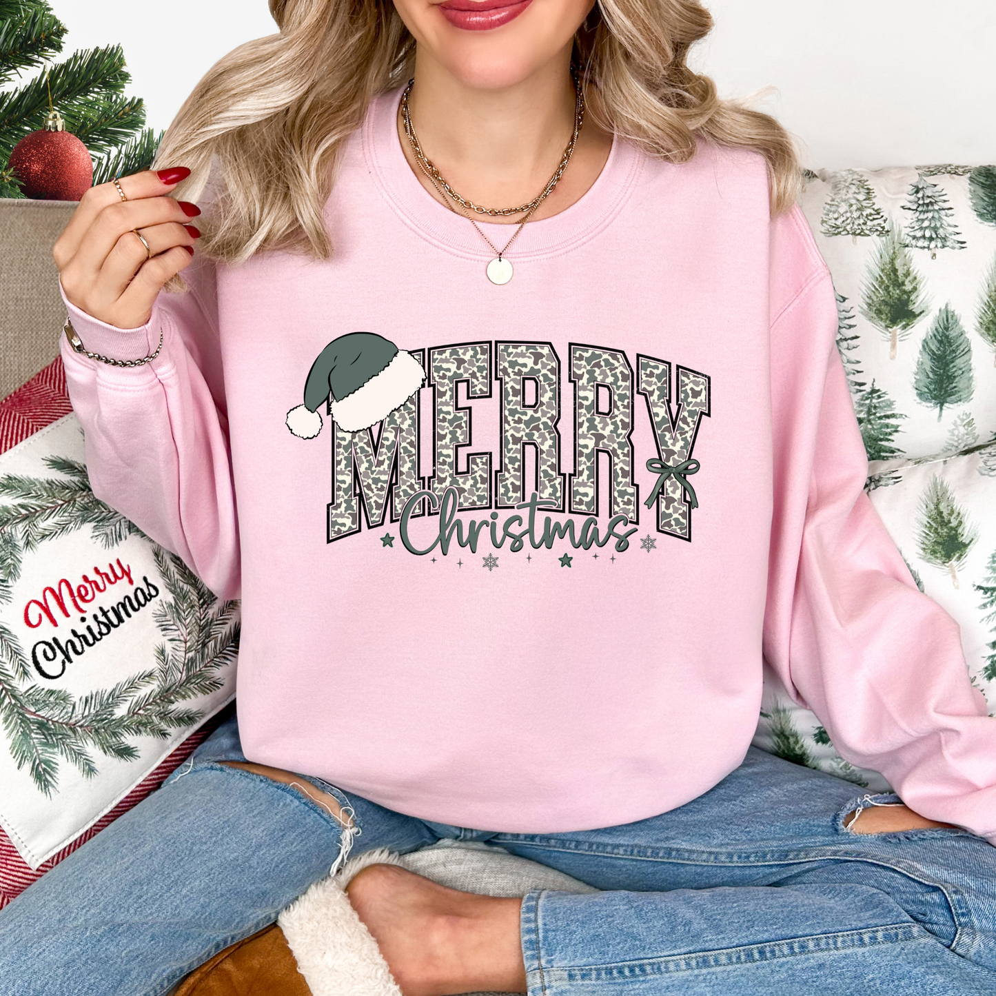 Duck Camo Christmas Crewneck