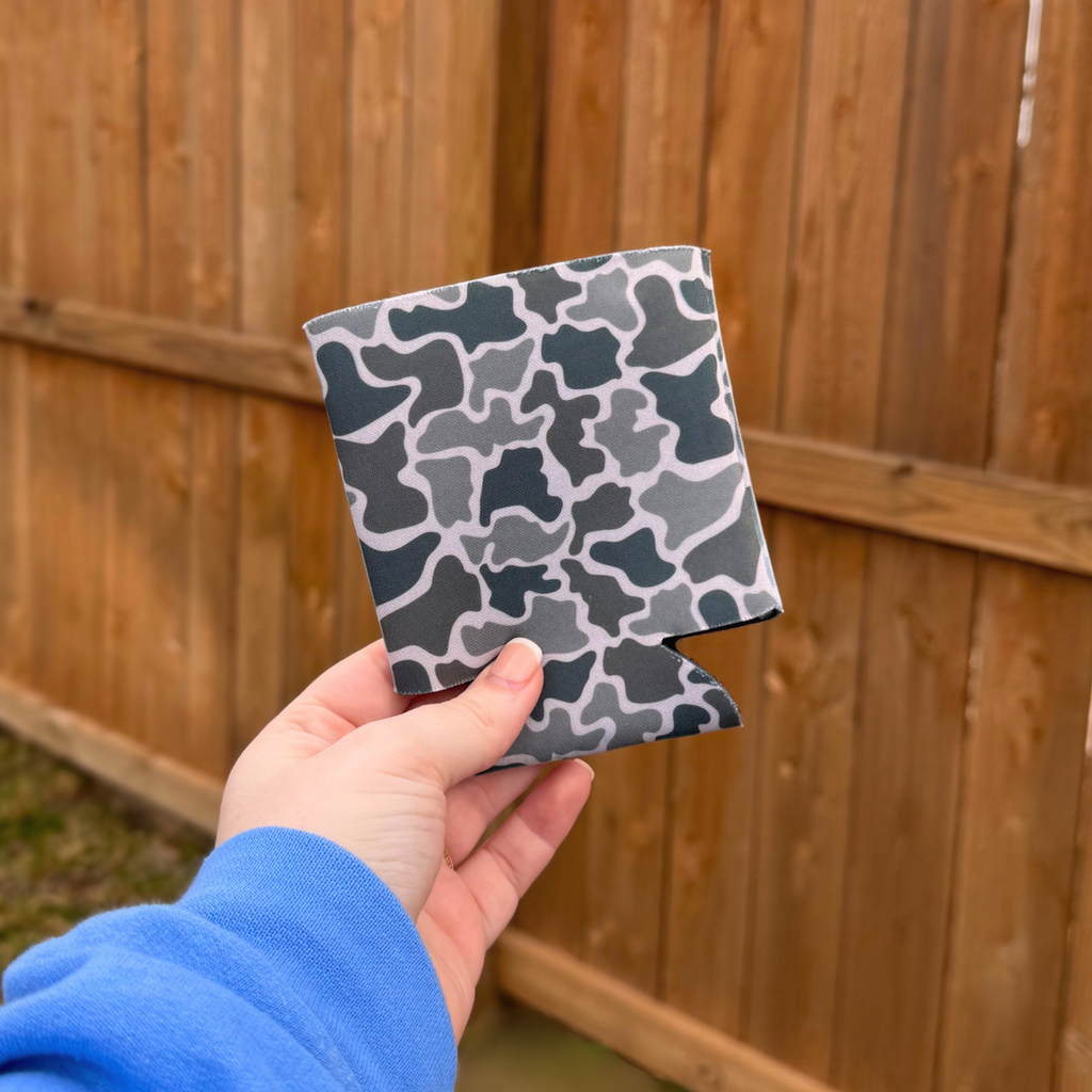 Duck Camo Can Cooler - Personalization Available