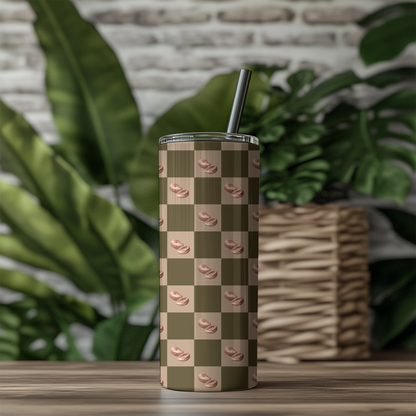 Checkered Coffee Bean 20oz Tumbler