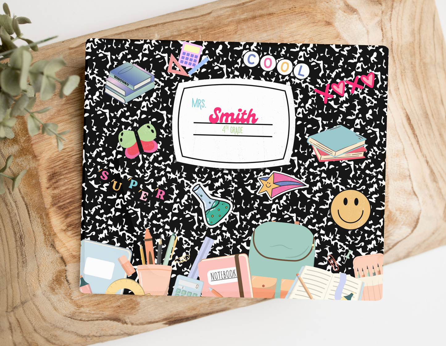 Composition Cool Custom Teacher Mousepad