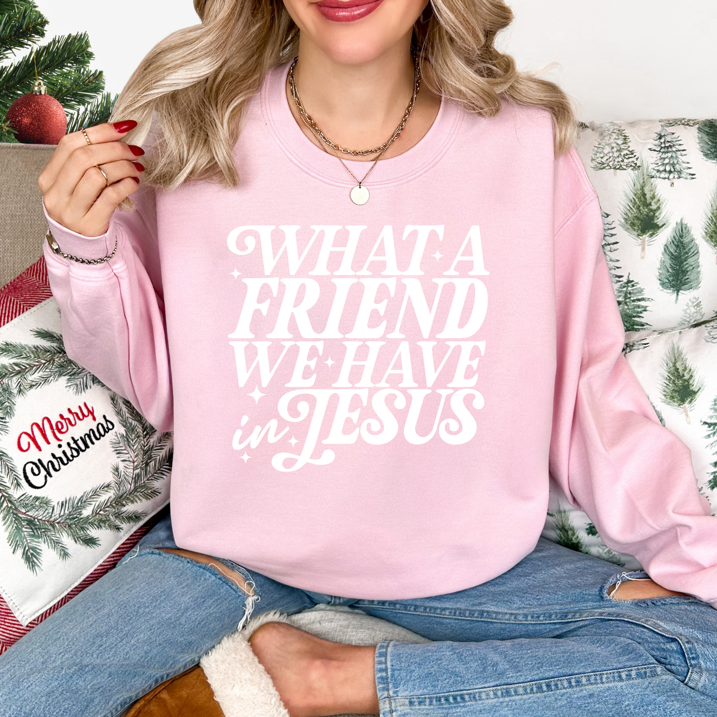 What A Friend We Have In Jesus Crewneck