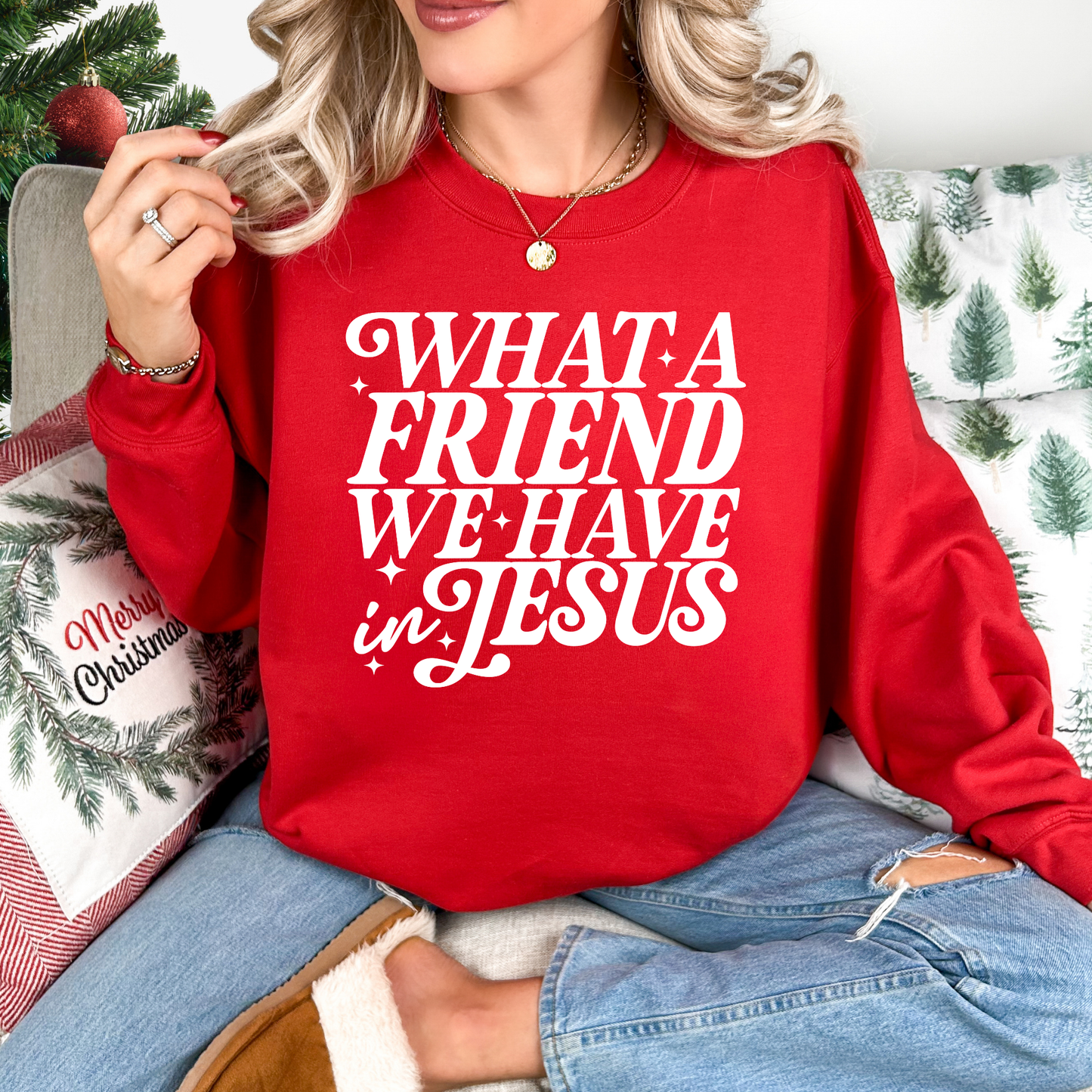What A Friend We Have In Jesus Crewneck