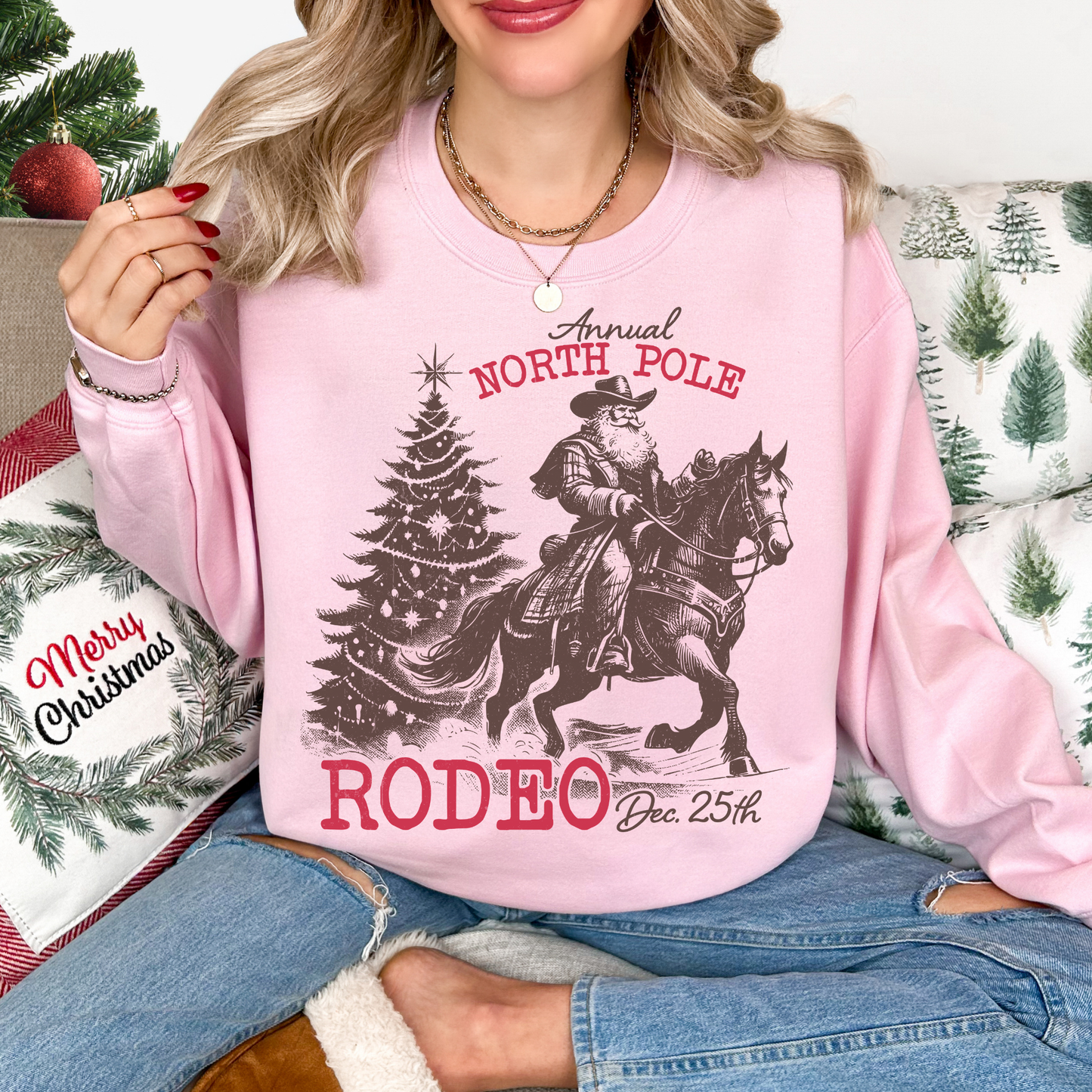 North Pole Rodeo Crewneck