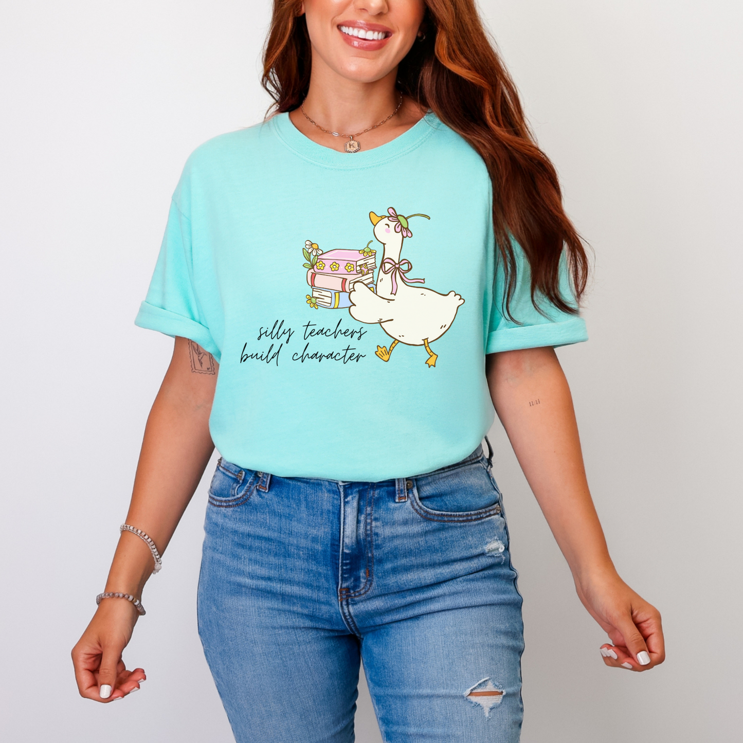 Silly Teachers Build Character Graphic Tee