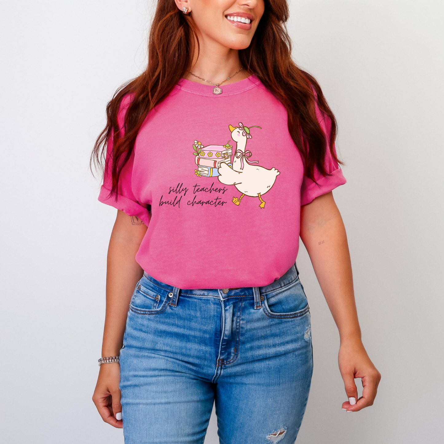 Silly Teachers Build Character Graphic Tee