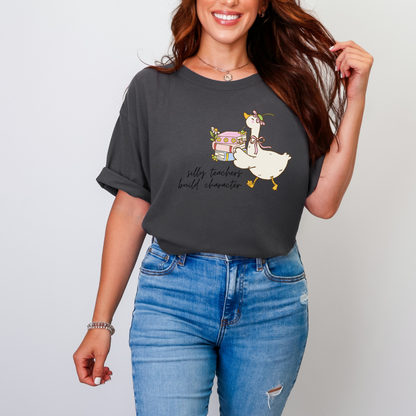 Silly Teachers Build Character Graphic Tee