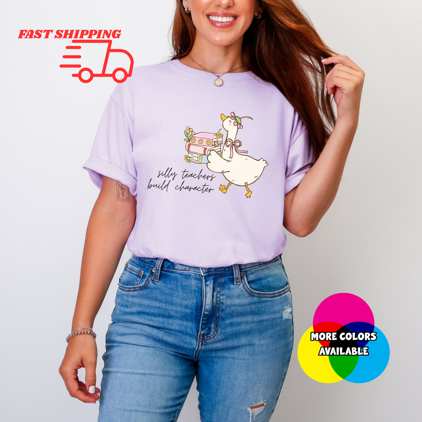 Silly Teachers Build Character Graphic Tee