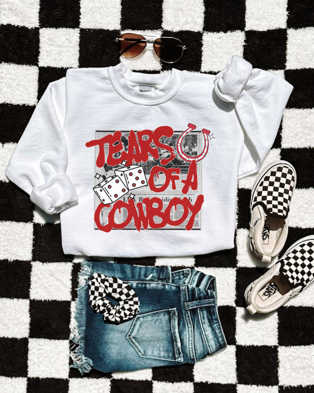 Tears Of A Cowboy Crewneck