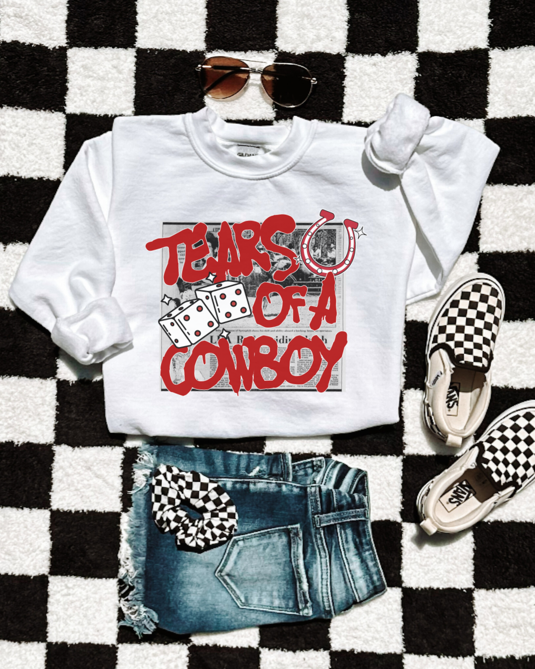 Tears Of A Cowboy Crewneck
