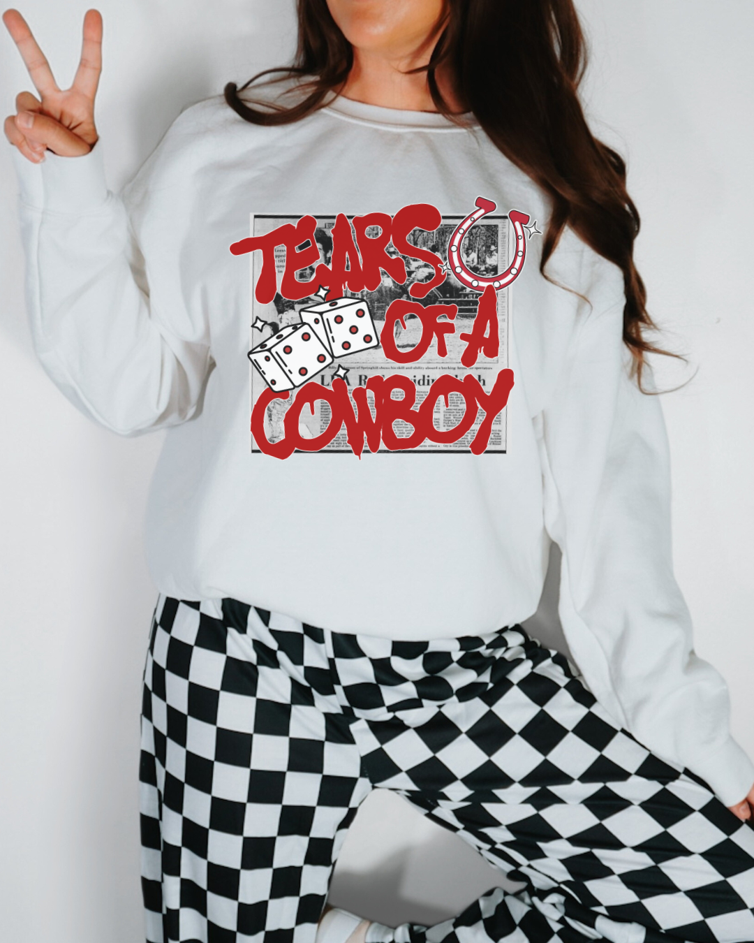 Tears Of A Cowboy Crewneck
