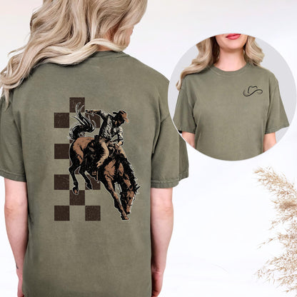 Checkered Cowboy Tee