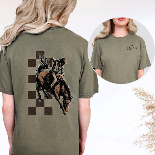 Checkered Cowboy Tee