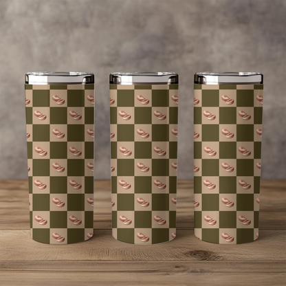 Checkered Coffee Bean 20oz Tumbler