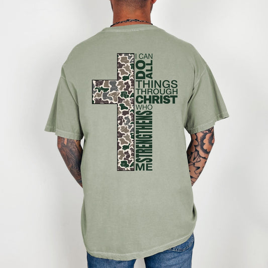 Camo Cross Christian T-Shirt