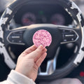 Pink Duck Camo Car Coasters | Cowgirl Auto Decor, Set of 2