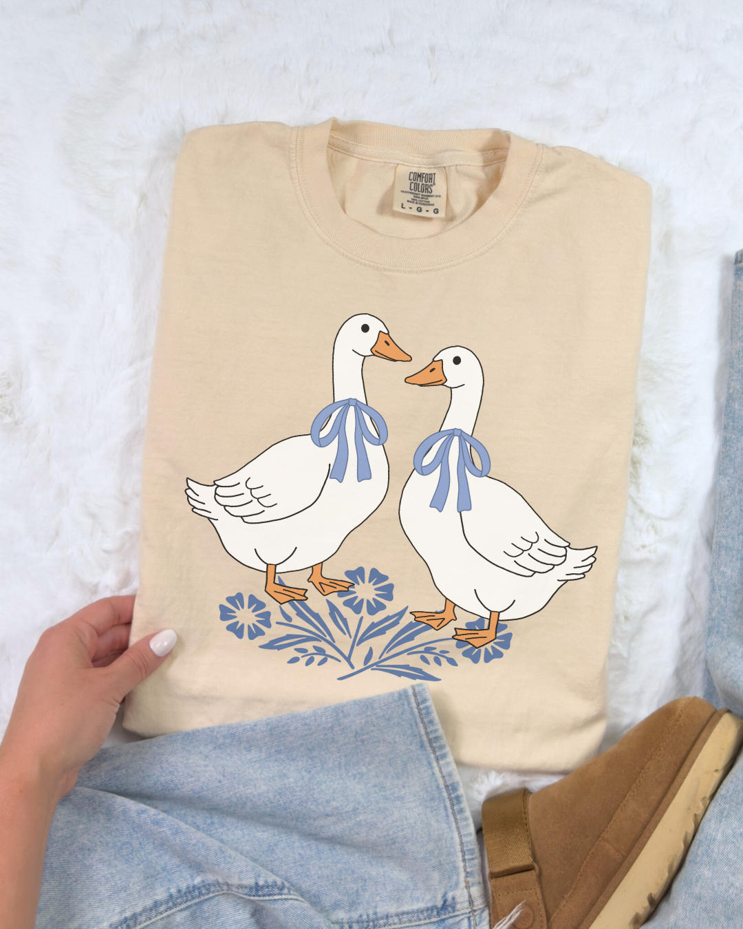 Cornflower Geese Tee