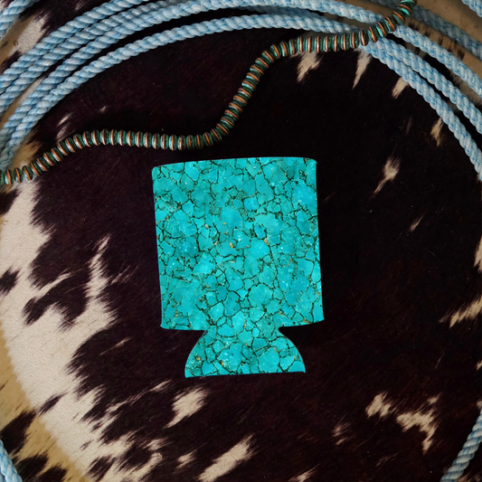 True Turquoise Can Cooler